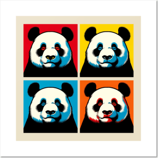 Pop Closed Eyes Panda - Funny Panda Art Posters and Art